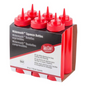 TableCraft Wide‑Mouth Squeeze Bottle Red 24 oz Pack of 6 - C12463K