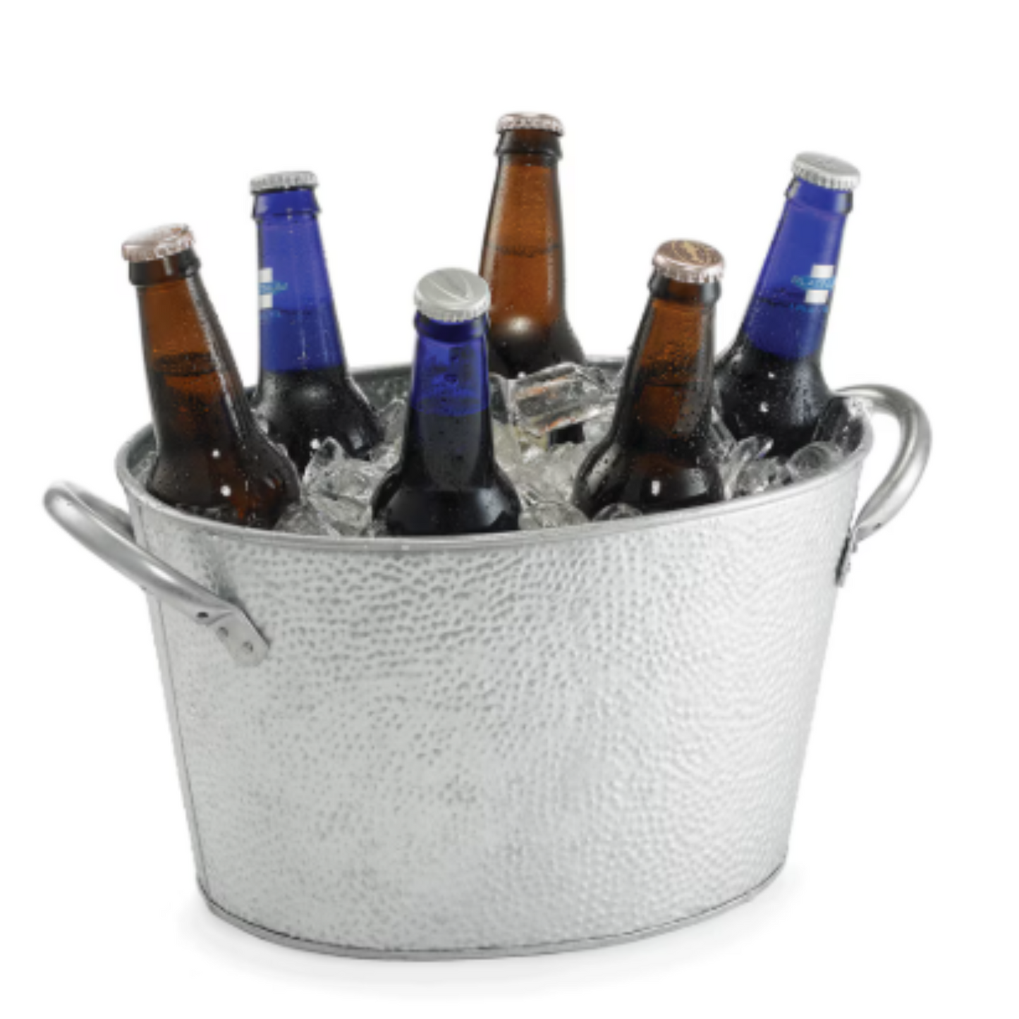 TableCraft GT159 Galvanized Beverage Ice Tub 15x9x7.5 Oval