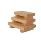 Plato de madera para sushi de 4-3/4 x 8-1/2"