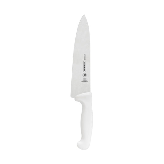 Tramontina NSF Cook's Knife Stainless Steel White Poly Handle 8" 80010-147