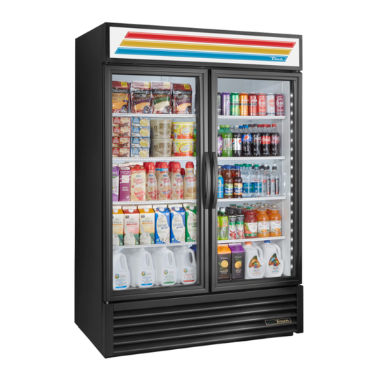 TRUE Refrigerator, Reach-In 2 Glass Door Merch. - GDM-49-HC~TSL01