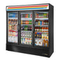 True 3-Door Glass Swing Door Merchandiser Refrigerator Black - GDM-72-HC~TSL01