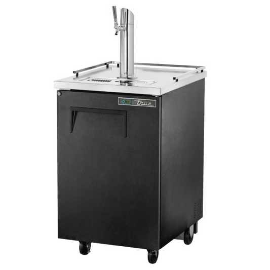 TRUE Refrigerator, Draft Beer Cooler 1 Door 1 Tower, Portable Black - TDD-1-HC