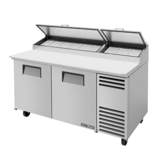 TRUE - Refrigeradores, Mesa de preparación de pizza - 2 secciones - TPP-67