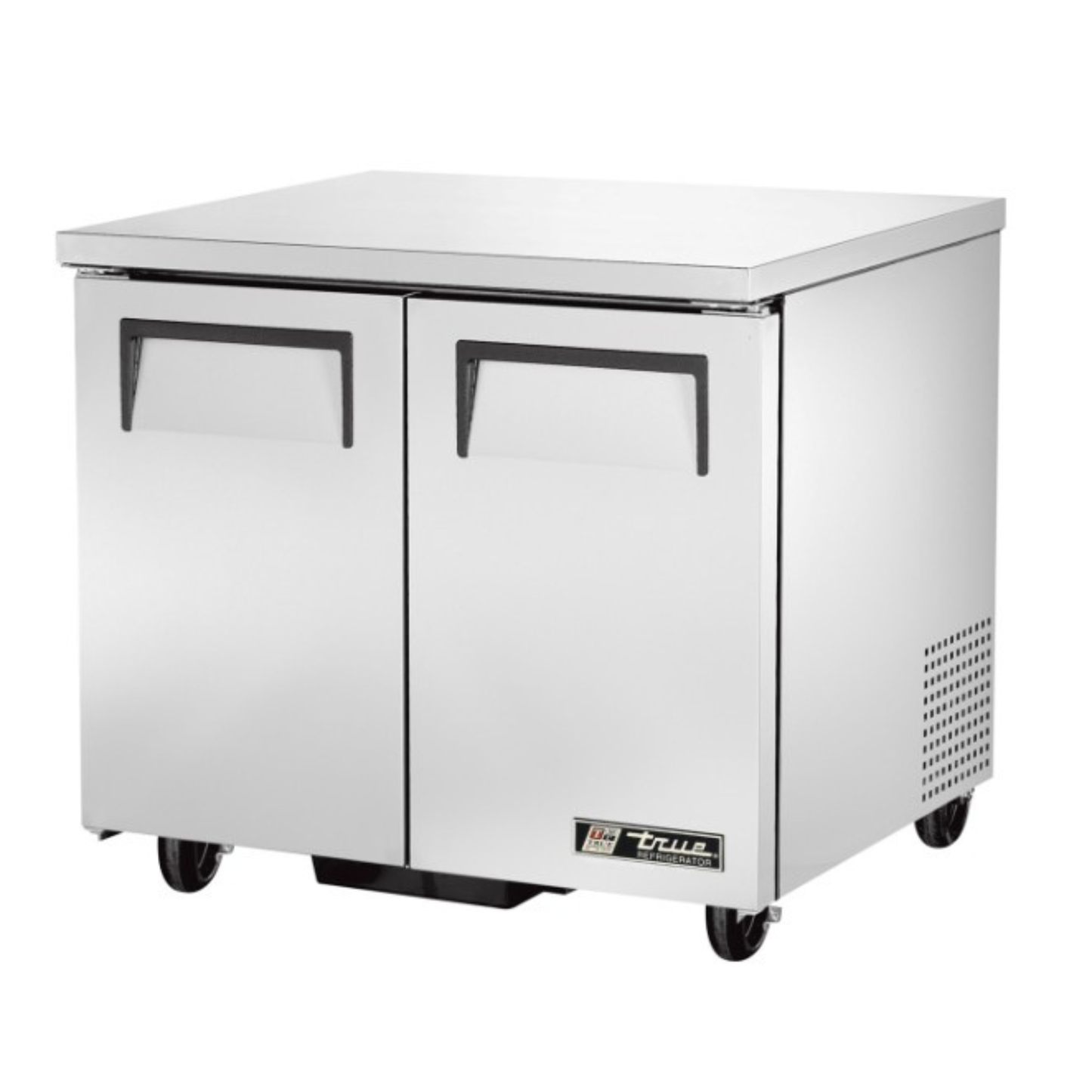 TRUE - Refrigerador bajo encimera de 36" con puerta sólida - 2 secciones, perfil bajo - TUC-36-LP