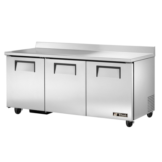 TRUE - Refrigerator, Work Top 72" Solid Door - 3 Section - TWT-72