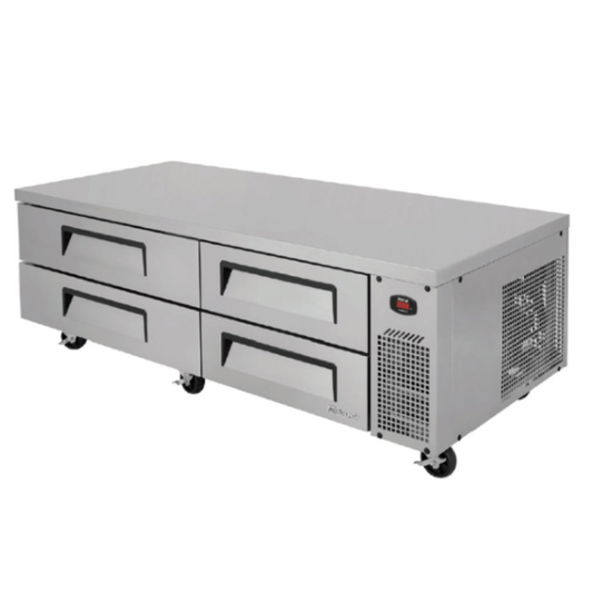 Turbo Air Base Refrigerator, 72"W x 32"D x 20-1/4"H - TCBE-72SDR-N