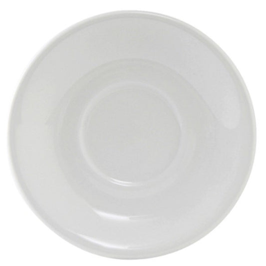 Tuxton Saucer, "Coupe Shape"Plain White Alaska - CS3D