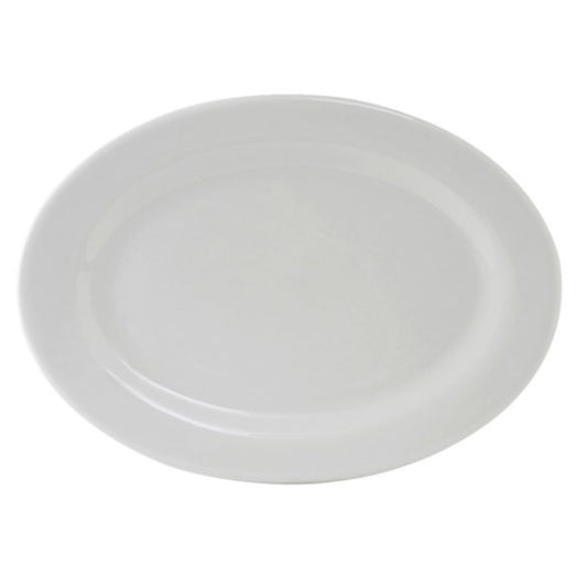 Tuxton Platter, 11 3/4" Plain White "Alaska Pattern" - CS1D