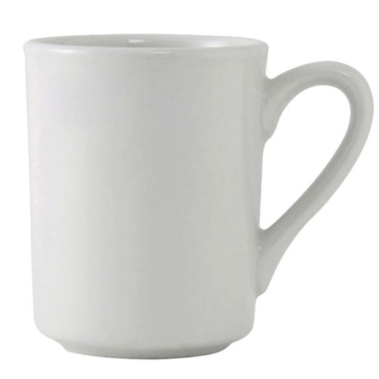 Tuxton Mug, Coffee 8 1/2oz White "Brea" Alaska Pattern - CS3D