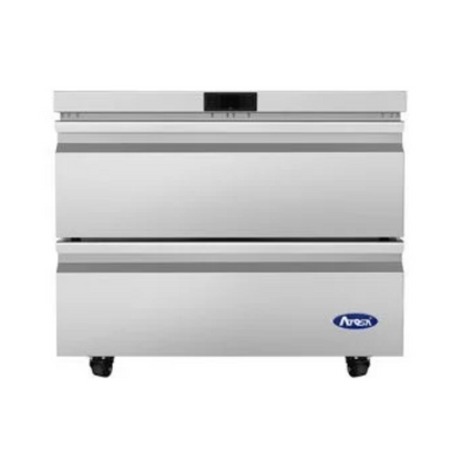 Atosa Stainless Steel 2-Drawer Undercounter Freezer 36" - AUF36D2