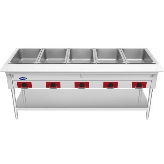 Atosa CookRite Stainless Steel Electric Steam Table 5-Well - EHS-OW-5