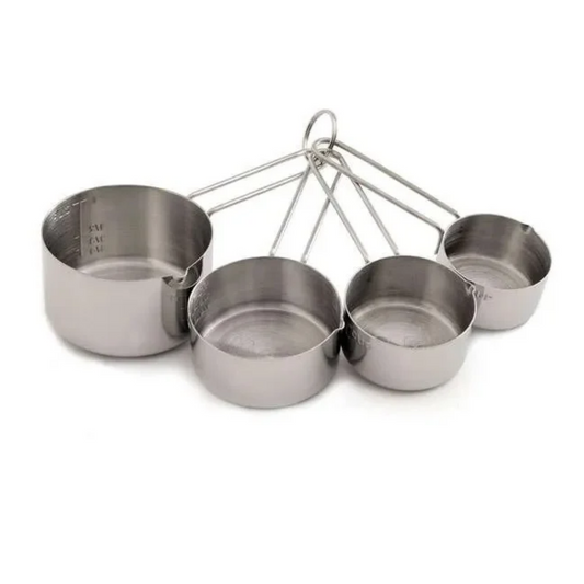 Norpro Measuring Cup Set, Stainless Steel, 4-Piece - 3055