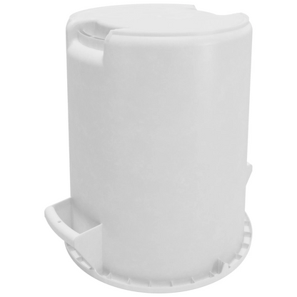 Contenedor de residuos Carlisle Bronco, 10 galones, 17" de alto x 16-1/8" de diámetro, blanco, de alta resistencia - 84101002