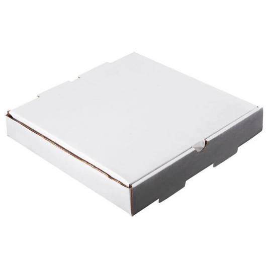 Caja para pizza Winsight, 8" x 8", color blanco liso, 50 por caja - 8PIZWH