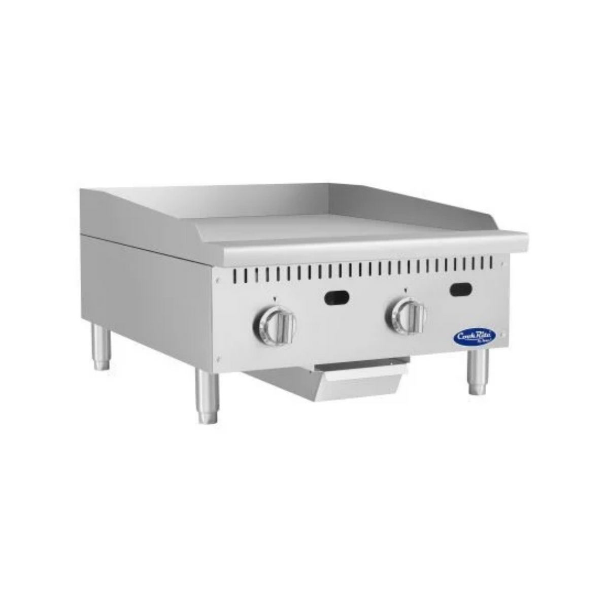 Atosa CookRite Gas Countertop Griddle Steel 24" - 60,000 BTU - ATG-2424-S