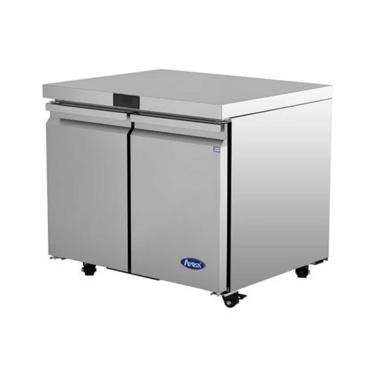 Atosa Stainless Steel Undercounter Refrigerator 36" - 2 Doors - AUR36SD