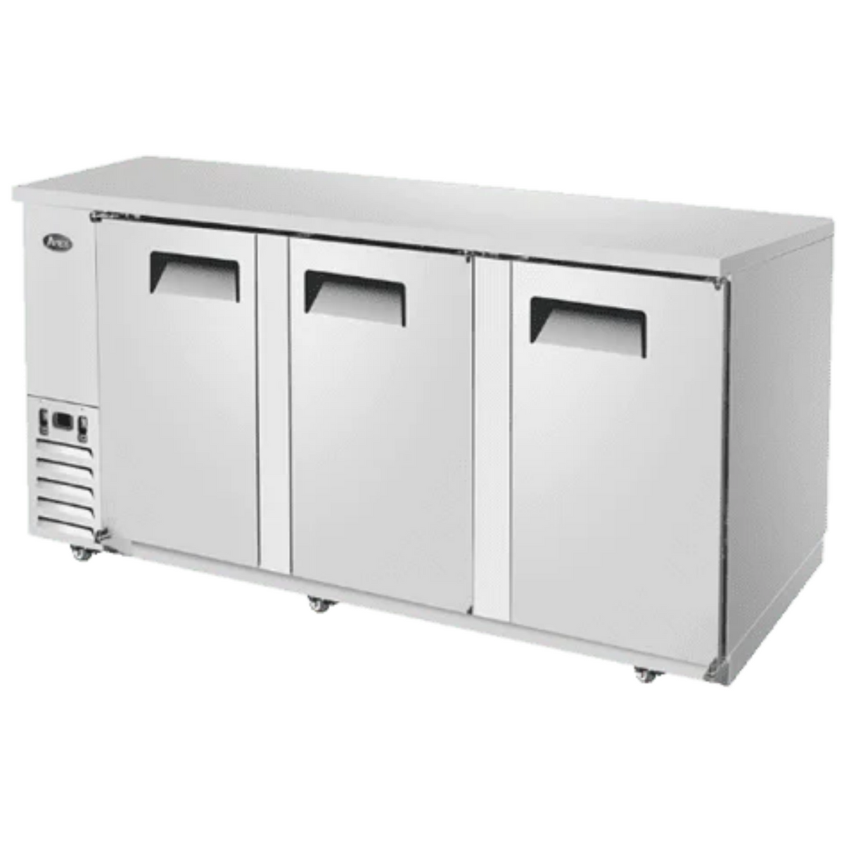 Atosa Back Bar Cooler Stainless Steel 3-Door 90" Commercial Grade - MBB90GR
