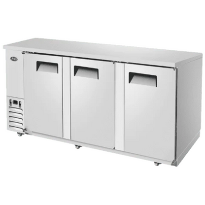 Atosa Back Bar Cooler Stainless Steel 3-Door 90" Commercial Grade - MBB90GR