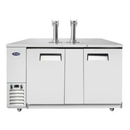Atosa Direct Draw Keg Cooler Stainless Steel 68" - 2 Dual Tap Towers - MKC68GR