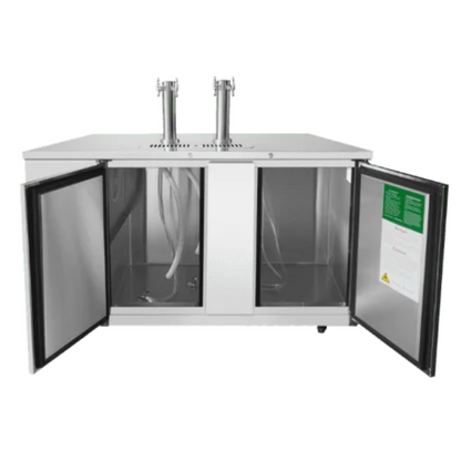 Atosa Direct Draw Keg Cooler Stainless Steel 68" - 2 Dual Tap Towers - MKC68GR