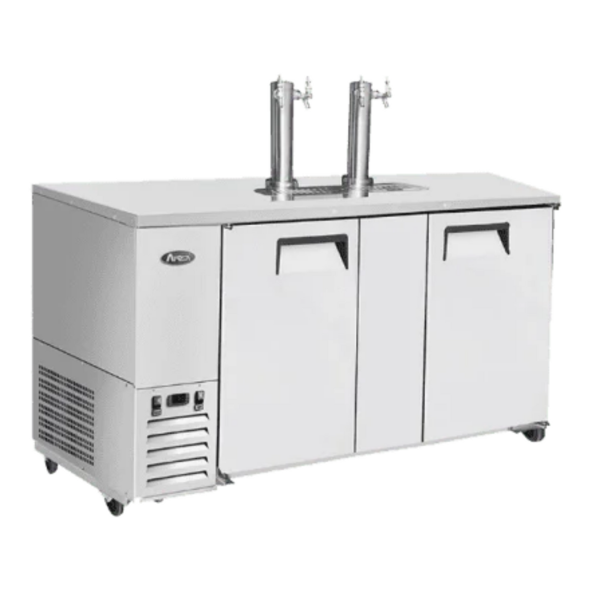 Atosa Direct Draw Keg Cooler Stainless Steel 68" - 2 Dual Tap Towers - MKC68GR