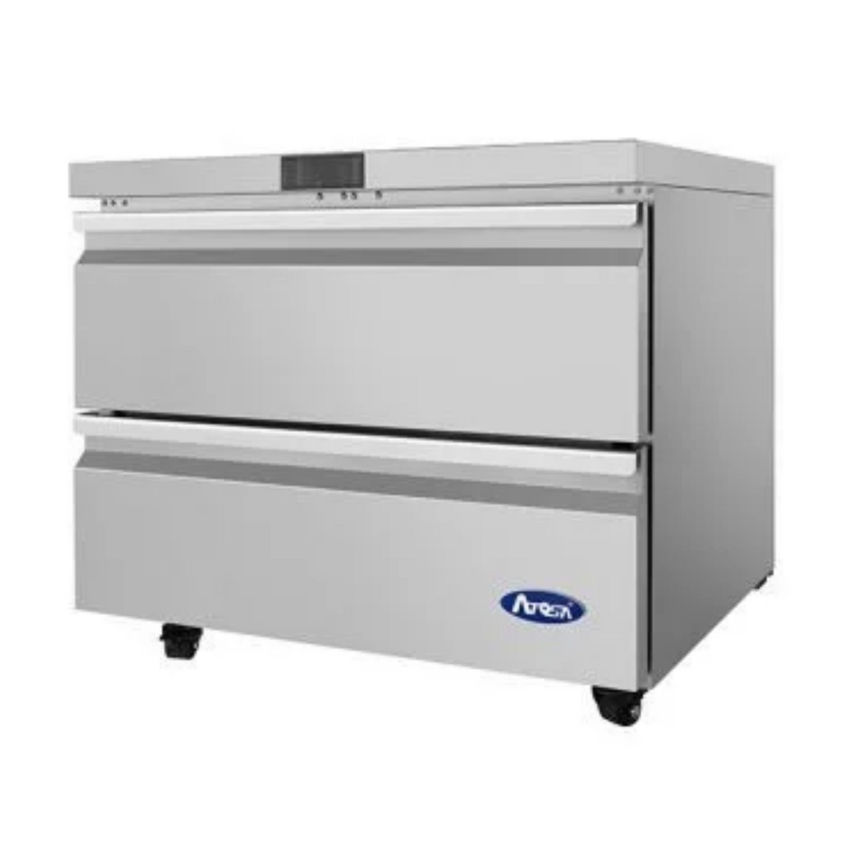 Atosa Stainless Steel 2-Drawer Undercounter Freezer 36" - AUF36D2