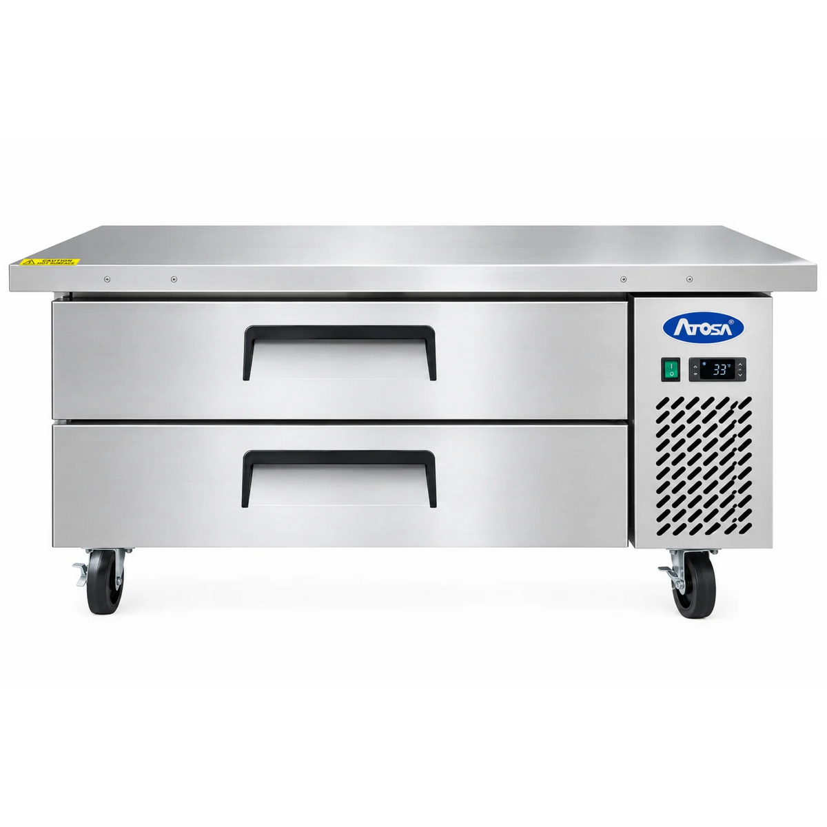 Atosa Refrigerated Chef Base Stainless Steel Extended Top 60.5" - MGF8452GR