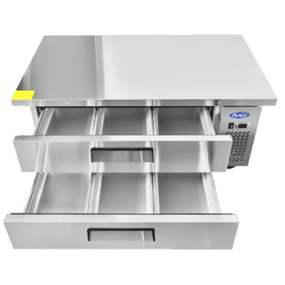 Atosa Refrigerated Chef Base Stainless Steel Extended Top 60.5" - MGF8452GR