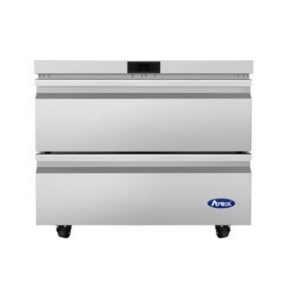 Atosa Stainless Steel Undercounter Refrigerator 2 Drawers 36" - AUR36D2
