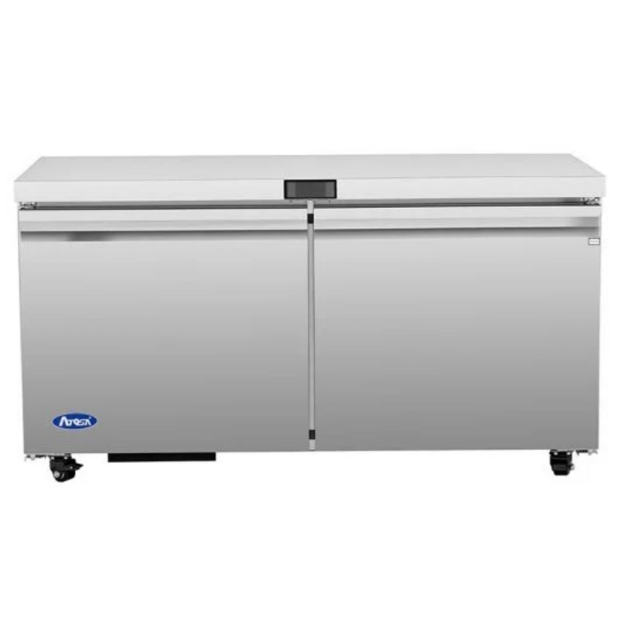 Atosa Stainless Steel 2-Door Undercounter Refrigerator 60" - 15 Cu. Ft. - AUR60SD