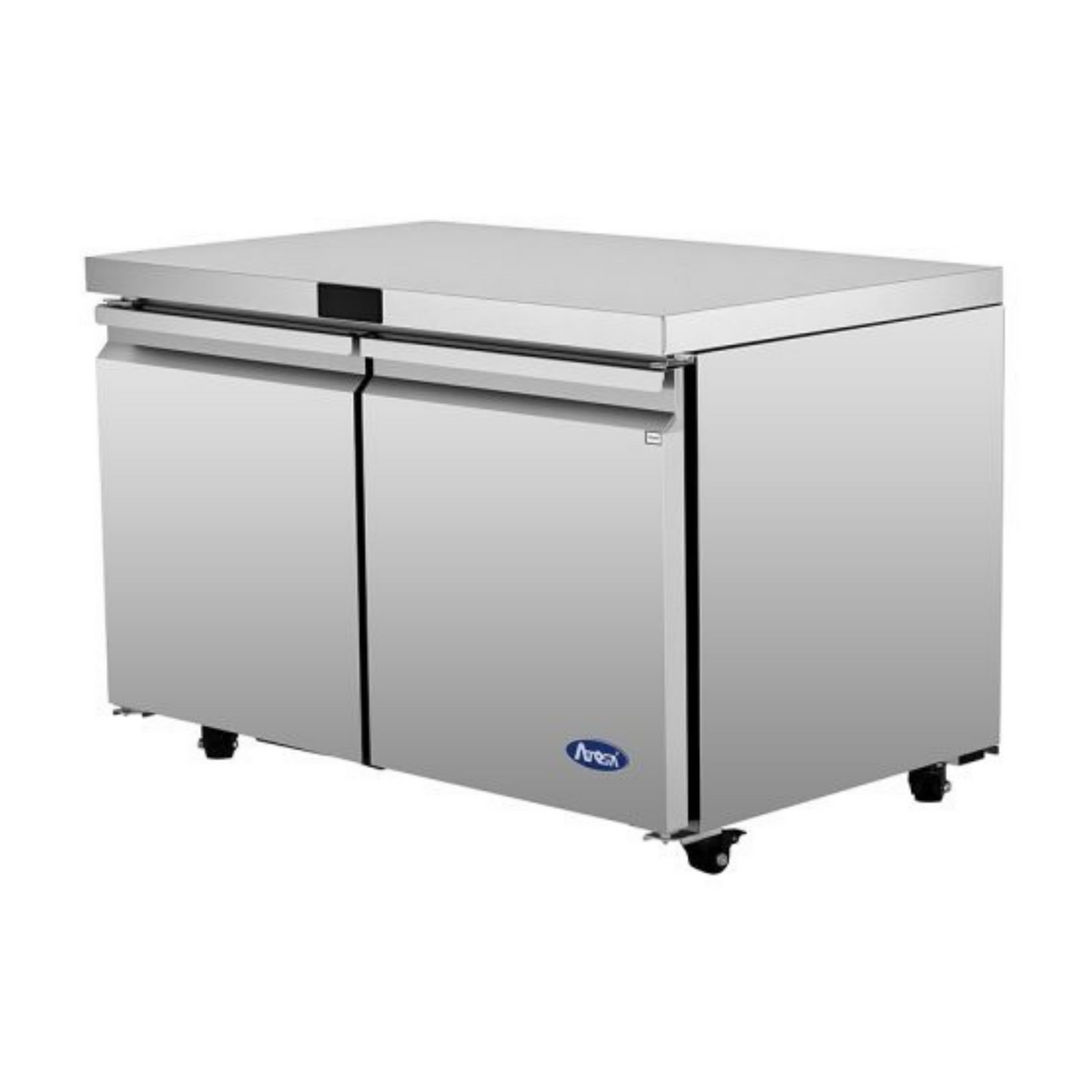 Atosa Stainless Steel 2-Door Undercounter Refrigerator 60" - 15 Cu. Ft. - AUR60SD