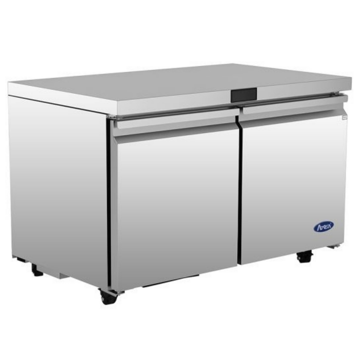 Atosa Stainless Steel 2-Door Undercounter Refrigerator 60" - 15 Cu. Ft. - AUR60SD
