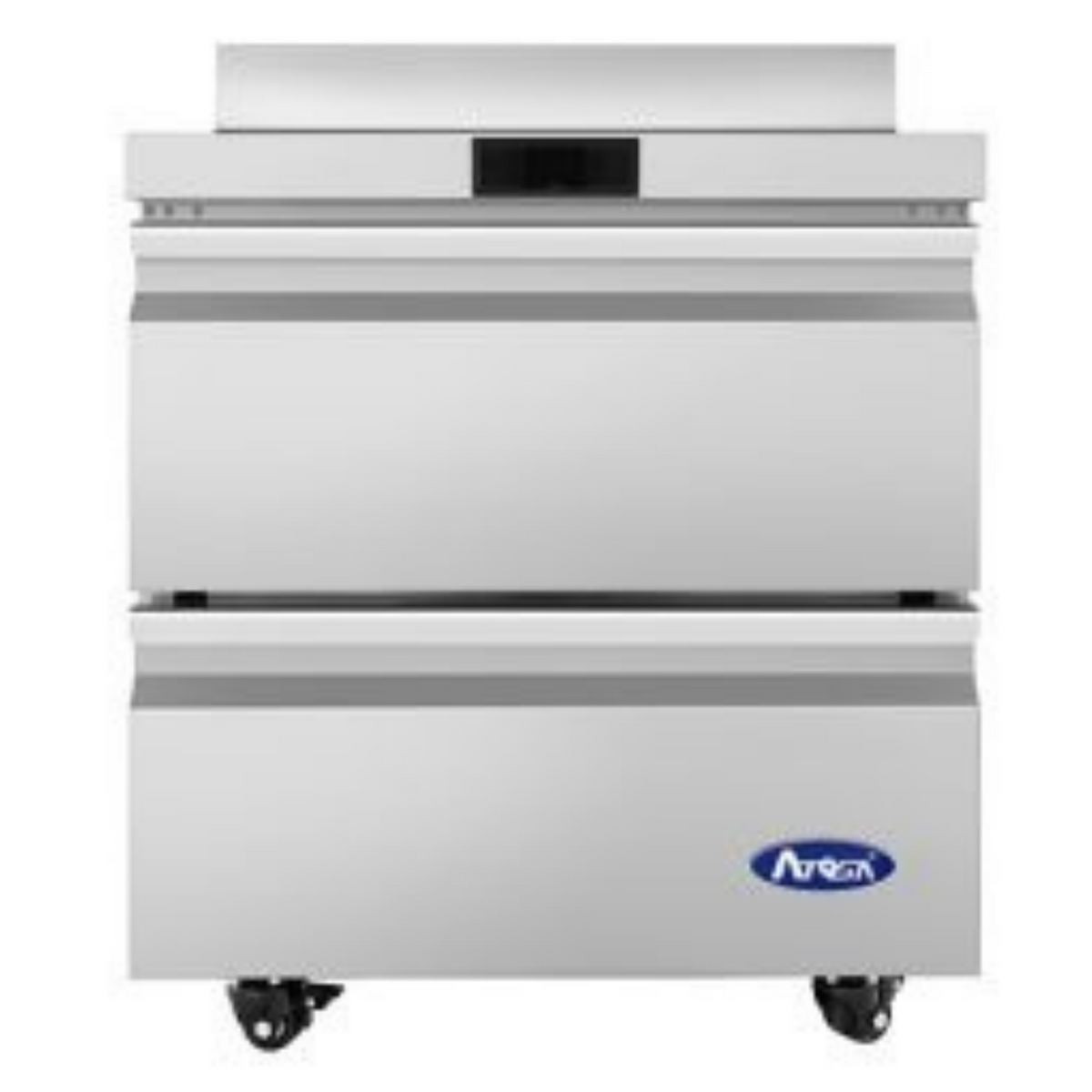 Atosa Stainless Steel Worktop Freezer with Backsplash - 2 Drawers - AWF27D2