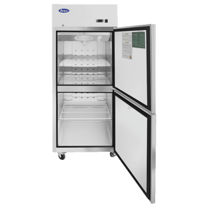 Atosa Top Mount Two (2) Divided Door Reach-in Freezer - MBF8007GR