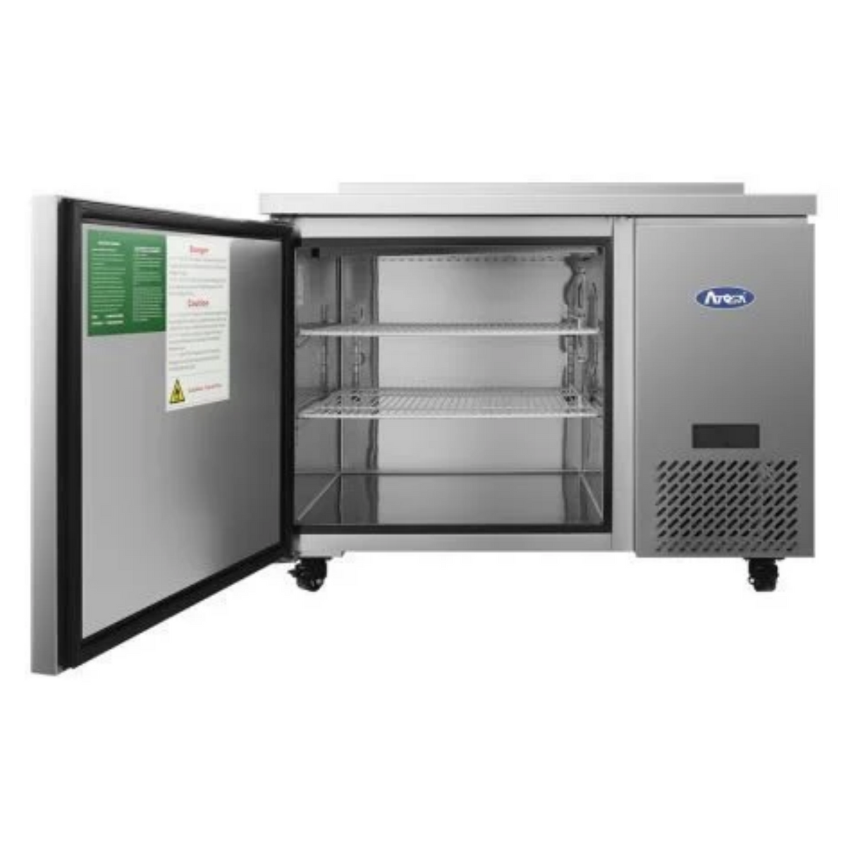 Atosa Stainless Steel Worktop Refrigerator 44" Side Mount - 9.7 Cu. Ft. - MGF44GR