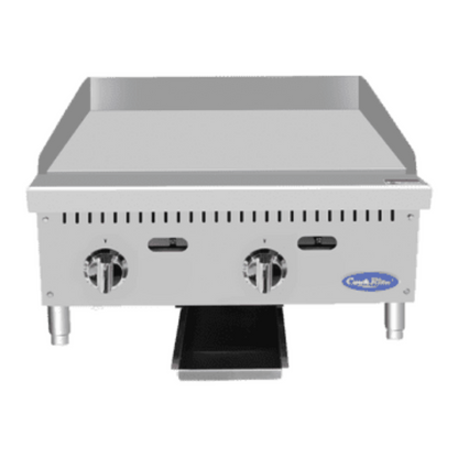 Atosa CookRite Thermostatic Gas Griddle 24" - 50,000 BTU - ATTG-24