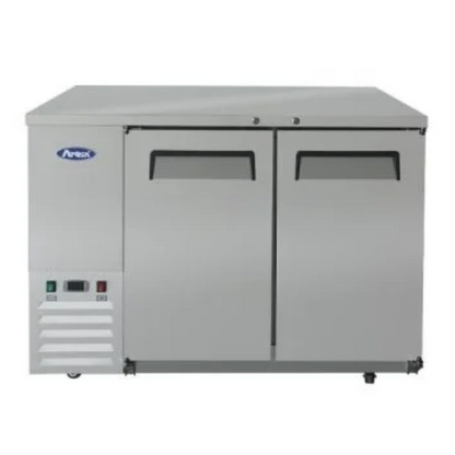 Atosa Stainless Steel Back Bar Cooler 2 Solid Doors 48" W MBB48GR