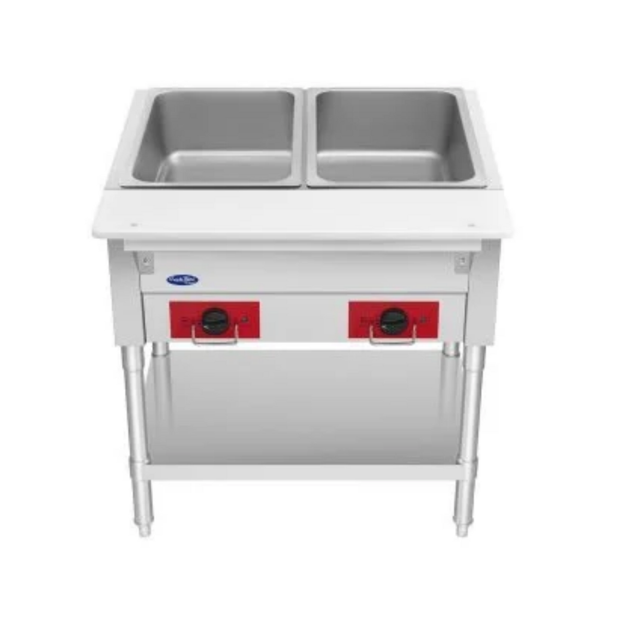 Atosa CookRite Stainless Steel Electric Steam Table 30" - 2 Wells EHS-OW-2