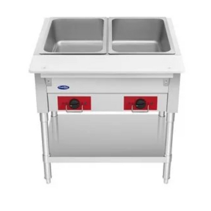 Atosa CookRite Stainless Steel Electric Steam Table 30" - 2 Wells EHS-OW-2
