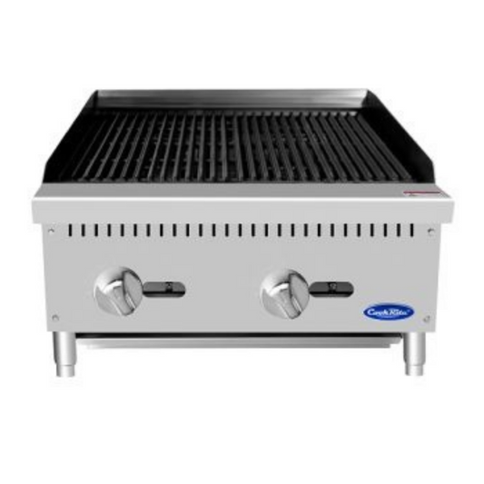 Atosa CookRite Stainless Steel Countertop Charbroiler 24" - 70,000 BTU ATCB-24*