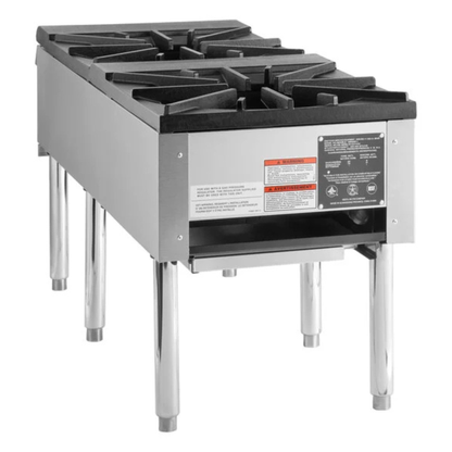 Vulcan Gas Stock Pot Range NSF 2-Burner Stainless Steel 18" - VSP200F-1