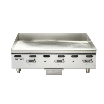Vulcan Heavy-Duty Manual Gas Griddle NSF Polished Steel 36" - VMG36-101