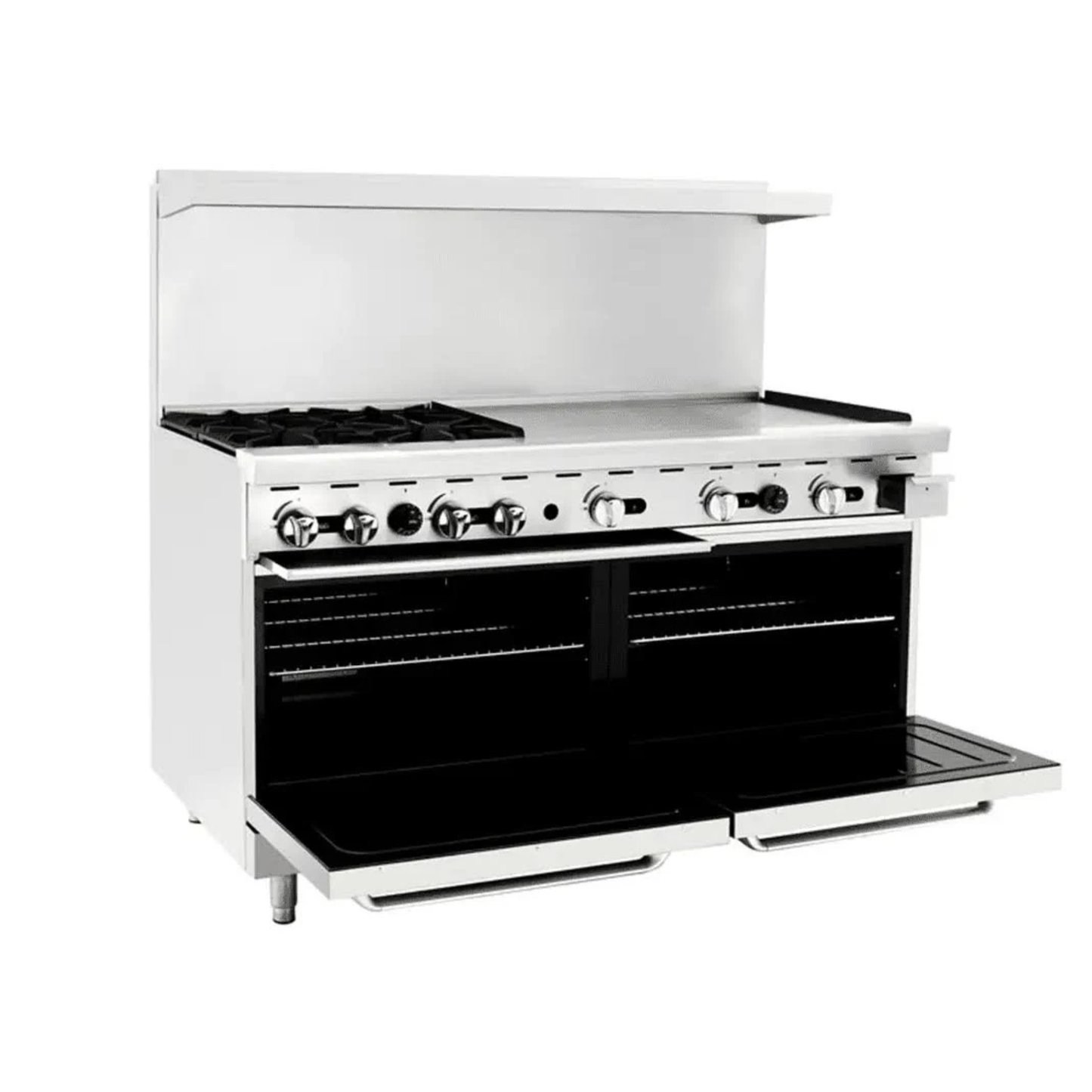Atosa CookRite Commercial Gas Range Stainless Steel 4 Burners 36" - AGR-4B36GR