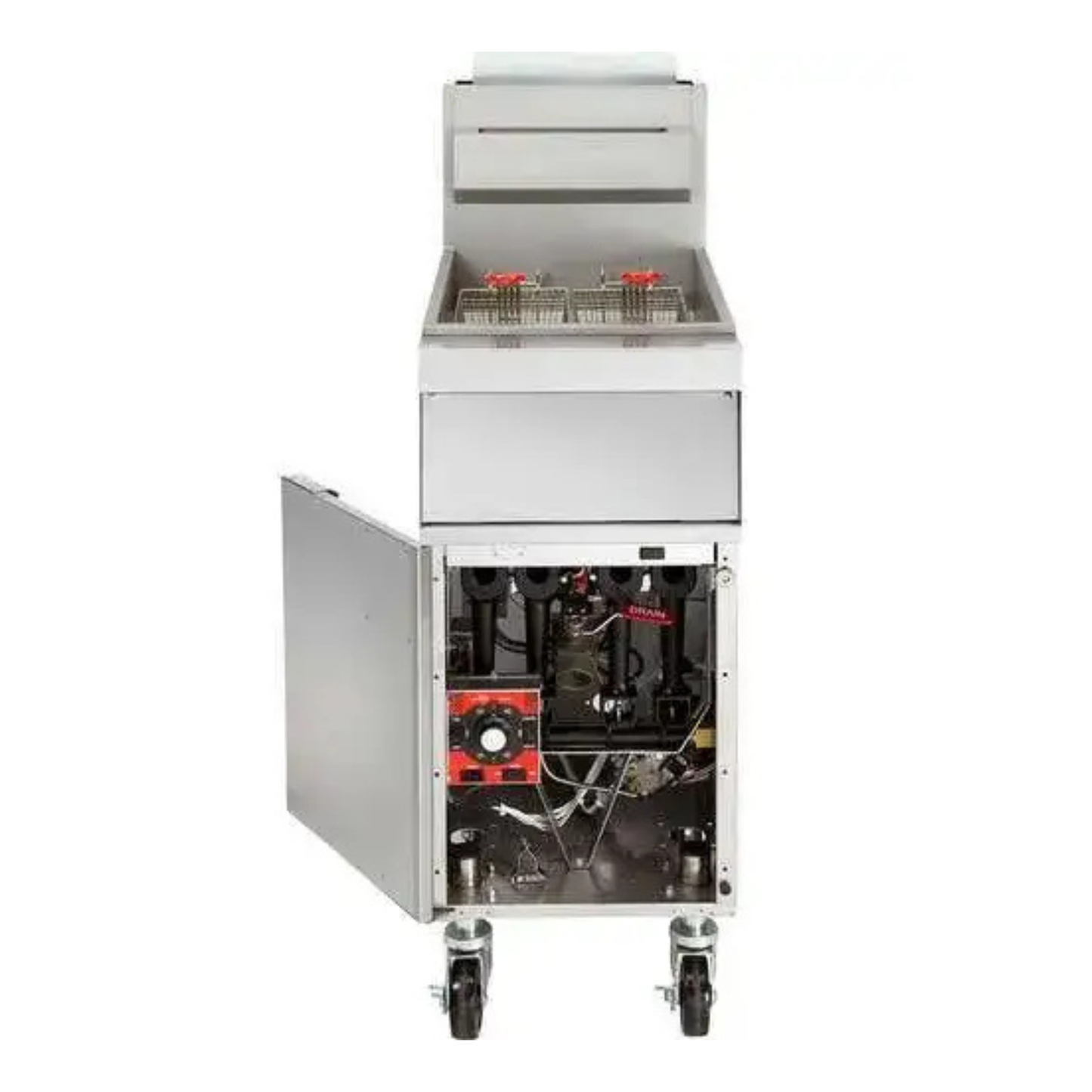 Vulcan GR Series Stainless Steel Natural Gas Floor Fryer NSF 45-50 Lb - 1GR45M-1