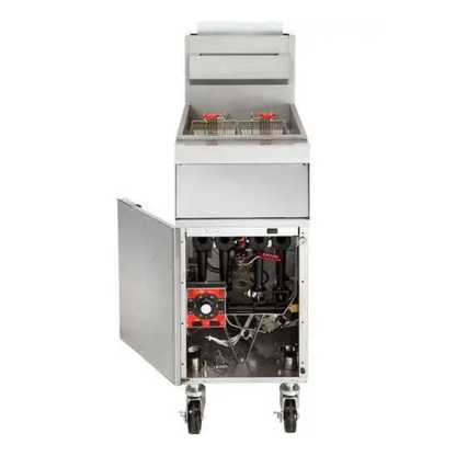 Vulcan GR Series Stainless Steel Natural Gas Floor Fryer NSF 45-50 Lb - 1GR45M-1