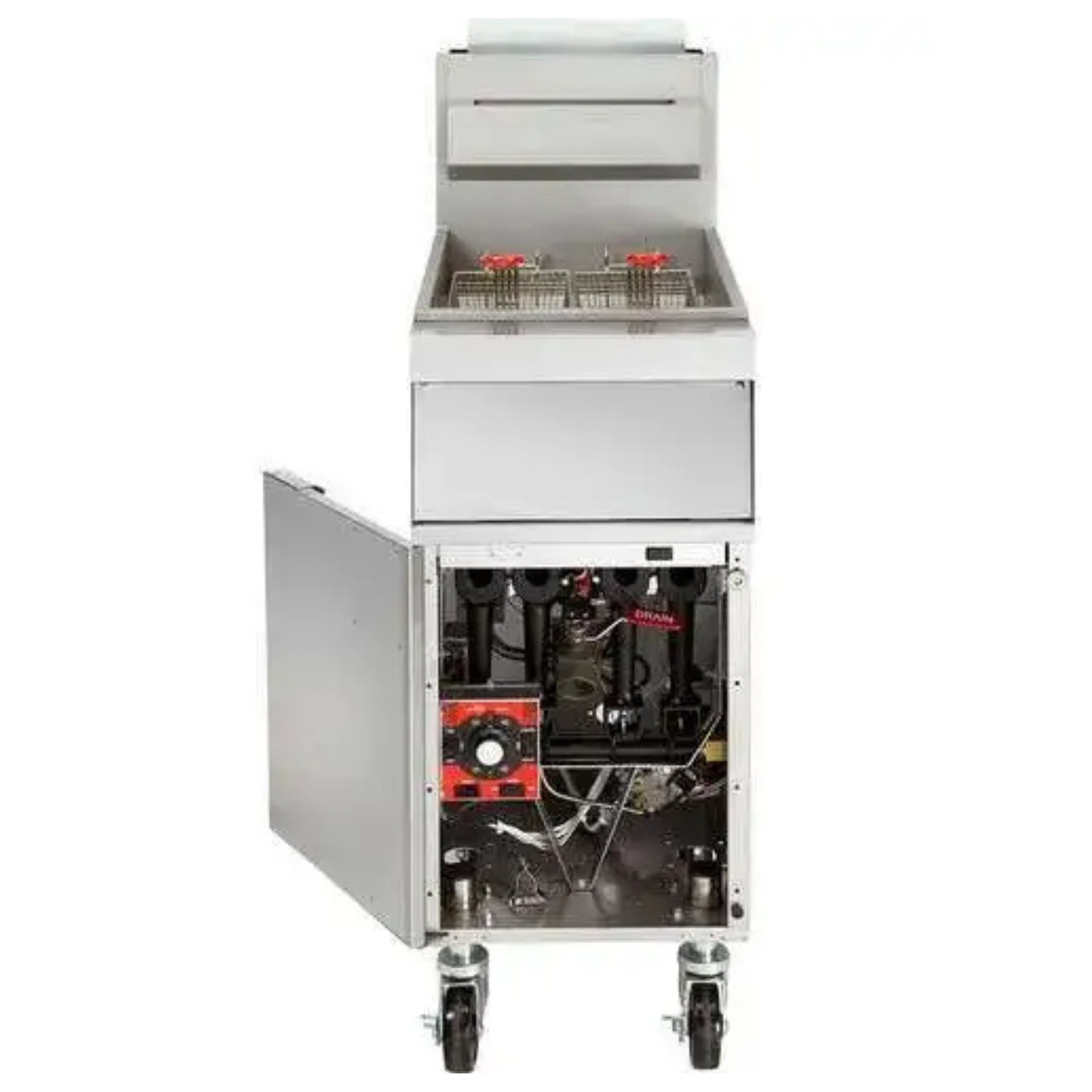 Vulcan GR Series Natural Gas Floor Fryer Stainless Steel NSF 35-40 lb - 1GR35M-1
