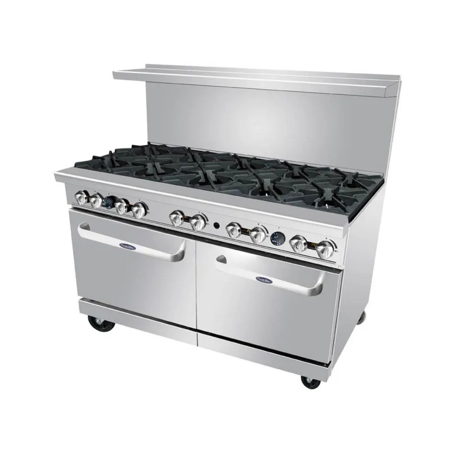 Atosa CookRite 60" Commercial Gas Range Stainless Steel 10-Burner Dual - AGR-10B