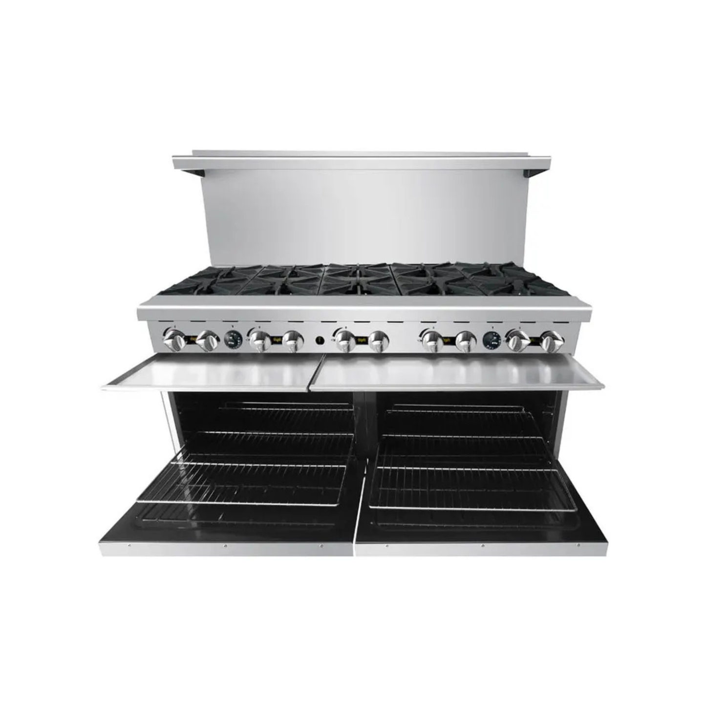 Atosa CookRite 60" Commercial Gas Range Stainless Steel 10-Burner Dual - AGR-10B