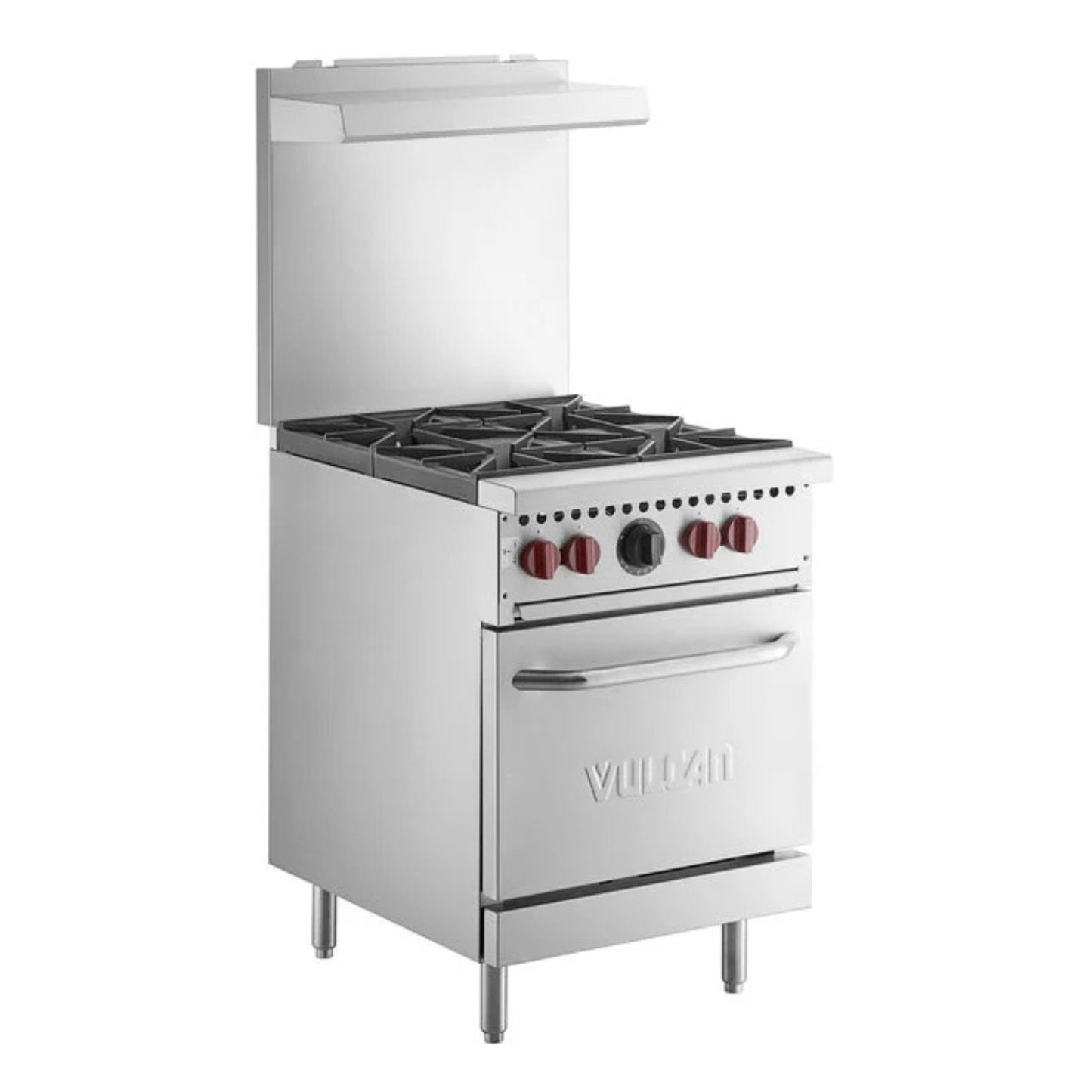 Vulcan SX Series Commercial Gas Range Stainless Steel 4-Burner 24" - SX24-4BN